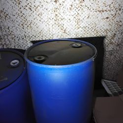 Plastic 55 Gallon Barrel