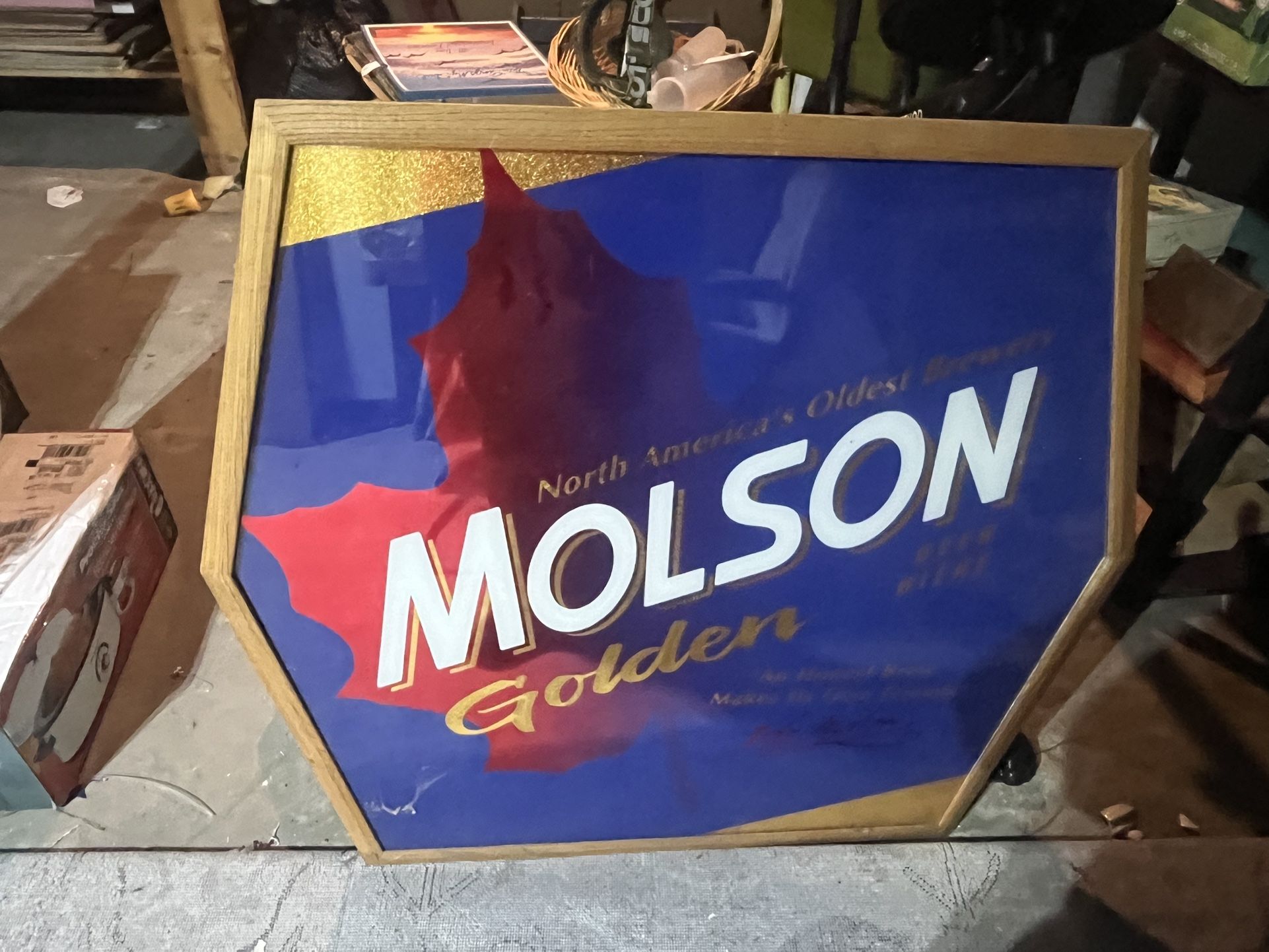 Molson Beer Sign