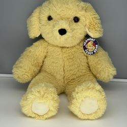 Vermont Teddy Bear 18” Puppy Dog Yellow Lab Golden Stuffed Animal With Tag