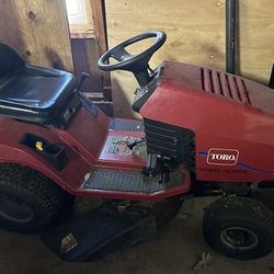 Toro Riding Lawn Mower With Cart