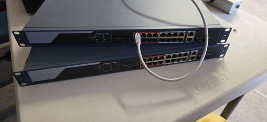 2X 16port POE Switch
