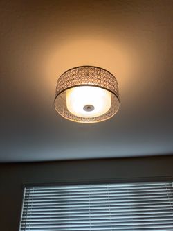 Silver Semi flush mount light fixture