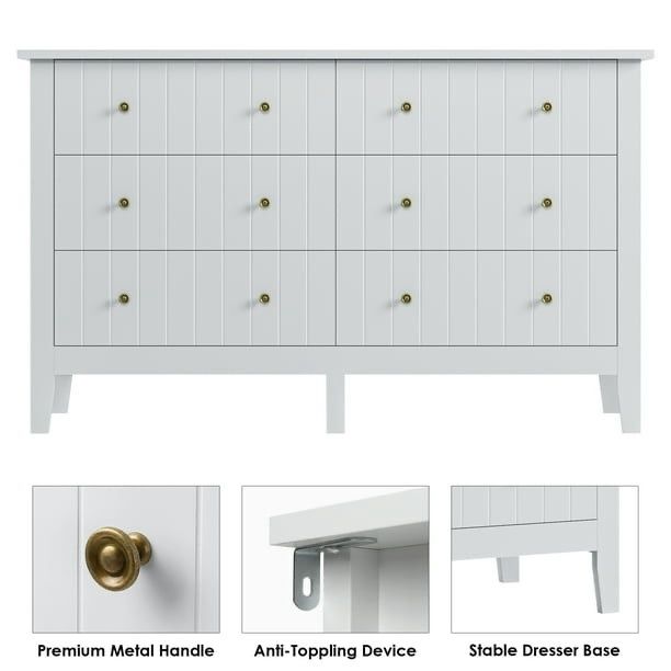 6 Drawer Dresser