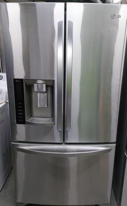Elegant LG French Door Fridge with LED Lighting
