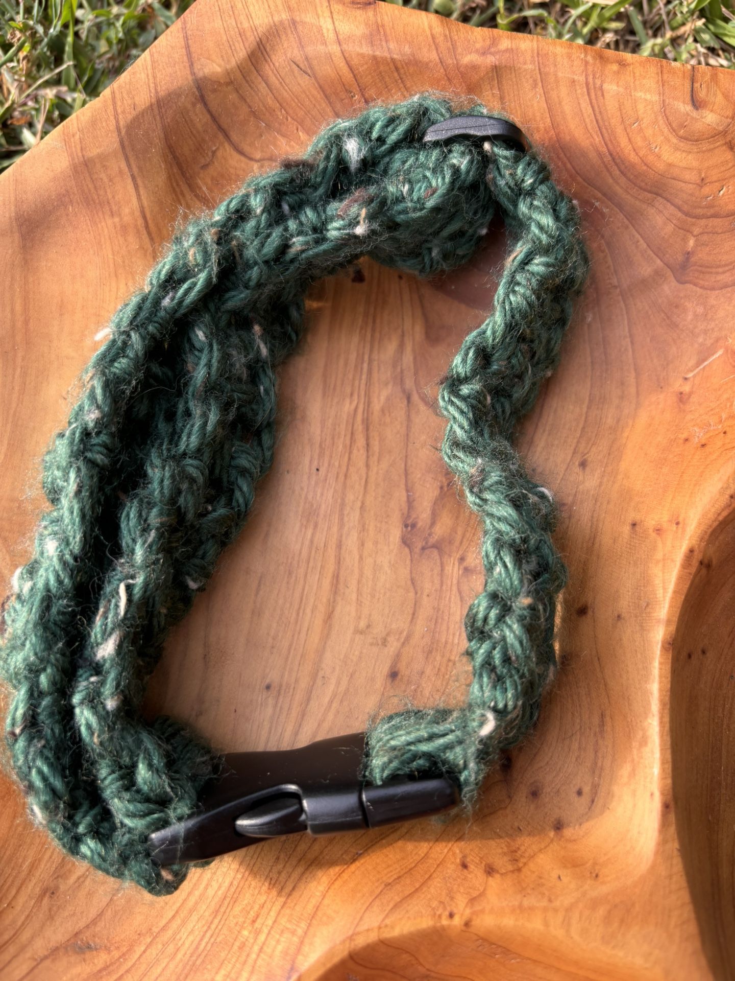 Crochet Dog Collar With Matching Scrunchie