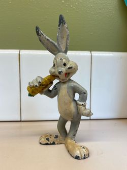 Vintage Bugs Bunny Cast Iron Figurine