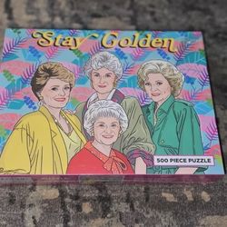 Golden Girls 500pc Puzzle "STAY GOLDEN" by The Found, Brand New Factory Sealed! 