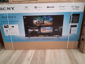 75" screen led smart 4k ultra HDTV by Sony bravia 3. Brand new sealed with warranty.