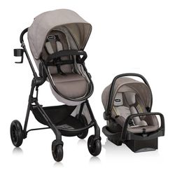Evenflo Pivot Modular Travel System with LiteMax Infant Car Seat 