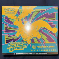 Ascended Heroes Pokemon Center Elite Trainer Box