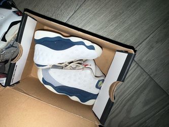 Air Jordan 13 White French Blue Sneakers 7c