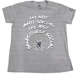 I'm Not Anti Social Women's Premium Med. Tshirt