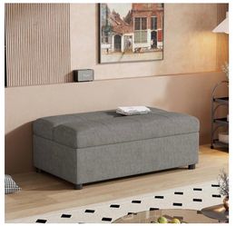 Twin convertible ottoman pull out sleeper bed (NO mattress)