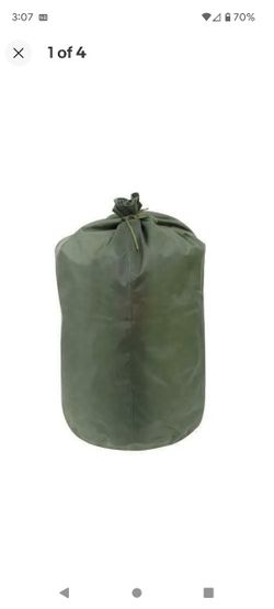US Military GI Waterproof Laundry Bag Dry Bag 16” Dia. x 30 H Rubber Lining