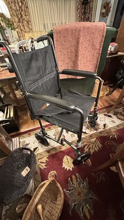 Medical Push Chair With Feet Rest 