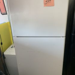GE Refrigerator White Ex Large 33” Warranty  . Delivery Available . 2203 Fowler St. 33901