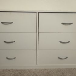White 6 Drawer Dresser