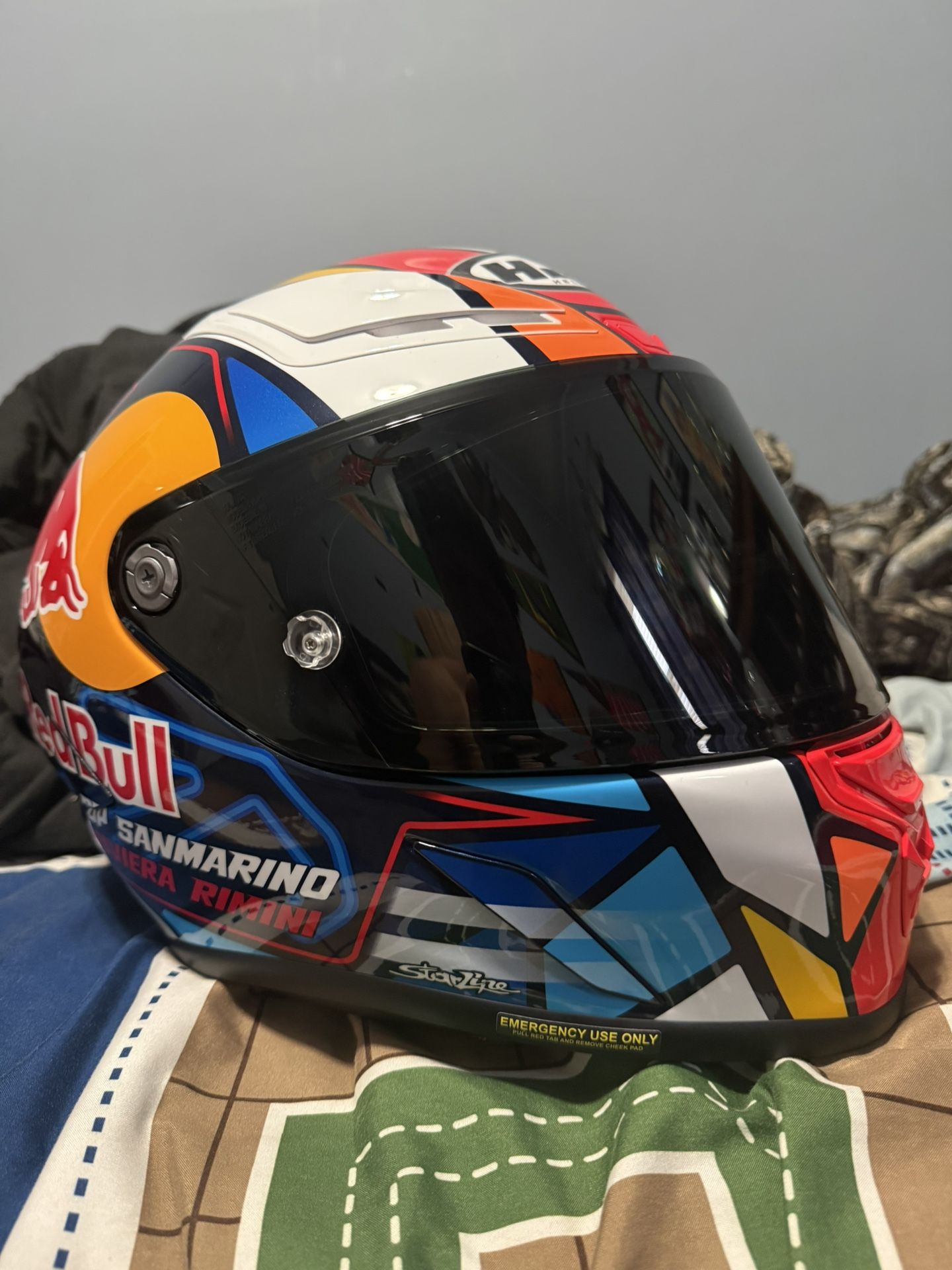 HJC RPHA 1N Misano Red Bull Helmet
