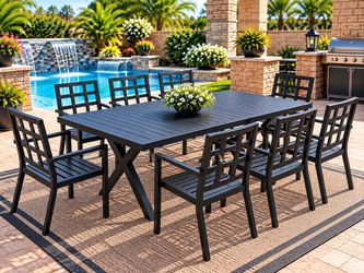 9 pcs new display patio table set