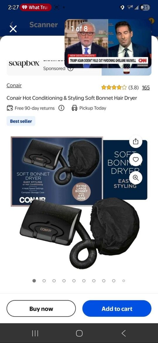 Conair Hot Conditioning & Styling Soft Bonnet Hair Dryer