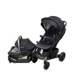 Nuna TAVO PIPA Travel System, Stroller, Car Seat + Car Seat Base, Caviar 