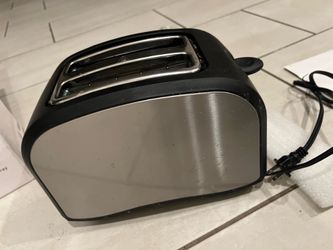 Used 2-slice toaster (ST001 black stainless steel