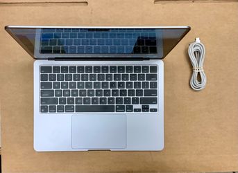 Apple MacBook Air M2 Chip 2022 16GB RAM 256GB Storage Memory 13.6 inch Liquid Retina Display MacOS Sonoma operating system Wifi Bluetooth TouchID