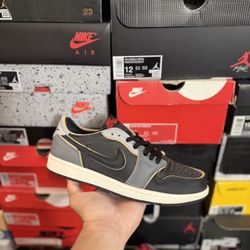 Jordan 1 Low EX Black Smoke Grey size 8 VNDS 