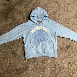 Sp5der Web Hoodie Sky Blue 💎 Limited Drop – Size M – Fast Shipping