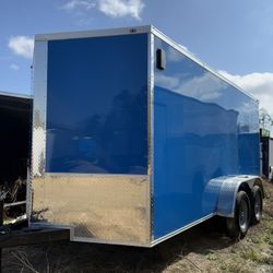 7x14Ta Enclosed Trailer Barn Doors 