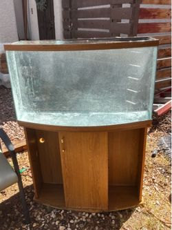 55 gallon fish tank “bowed”