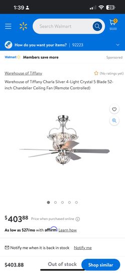 Chandelier Ceiling Fan