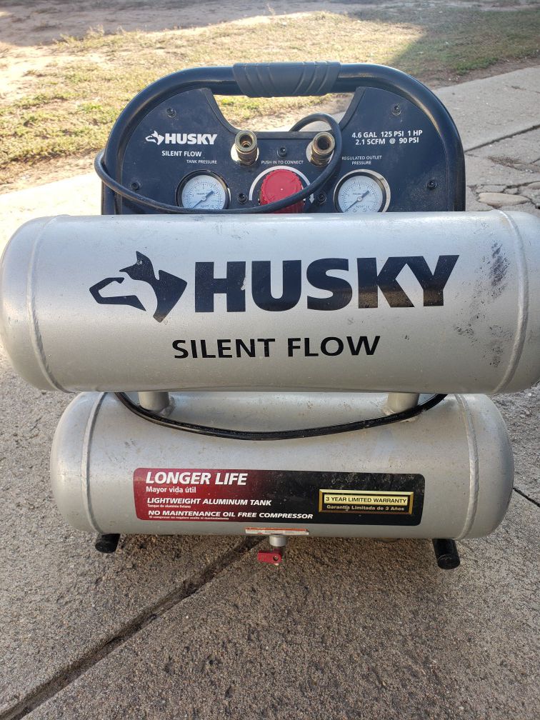 Husky air compressor silent flow