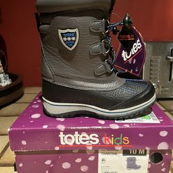 Totes Toddler Size 10 Charcoal Winter Weather Snow Boots 