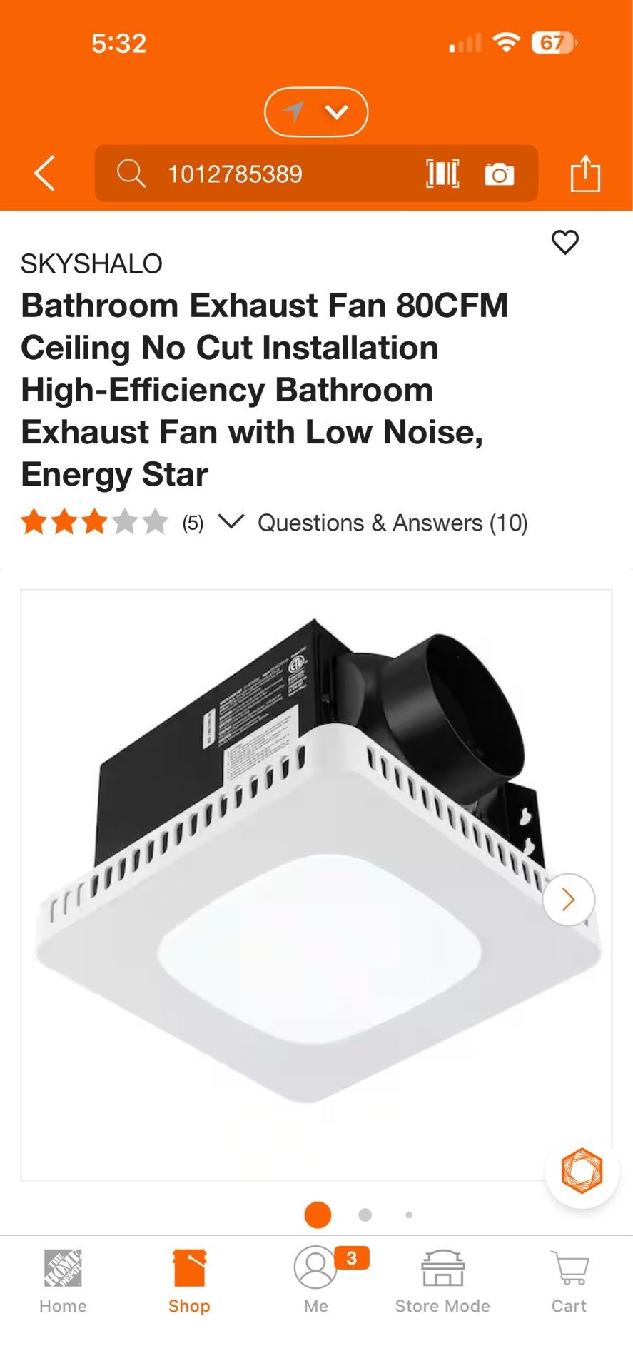Bathroom Exhaust Fan