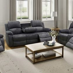 💥FREE DELIVERY💥Brand New  3PC Reclining Sofa Loveseat Chair Set 