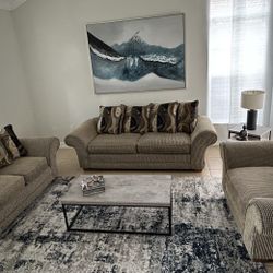 3 Piece Living Room set- Set de Sala de 3 piezas