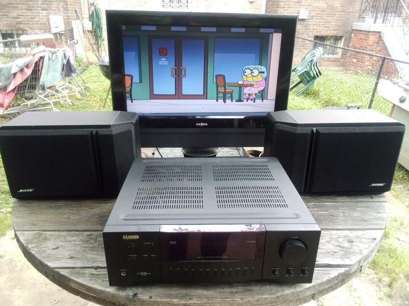 200 WATTS KLH RECEIVER/BOSE 201 SPEAKERS/27" INSIGNIA TV $350 FINAL PRICE
