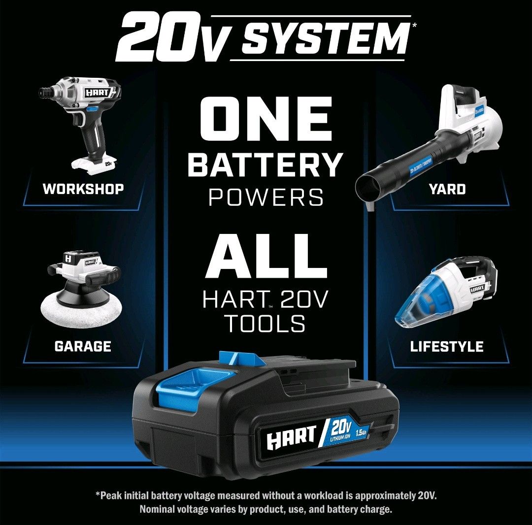 Hart Buffer HPBF01B 20V Cordless 10