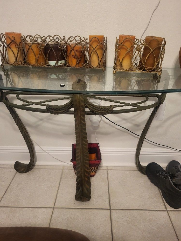 Glass End Table $40