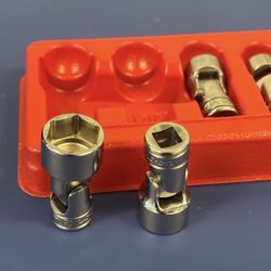 Snap-on Tools 6 pc 3/8" Drive 6-Point SAE Flank DriveR Shallow Universal Socket Set (7/16-3/4")