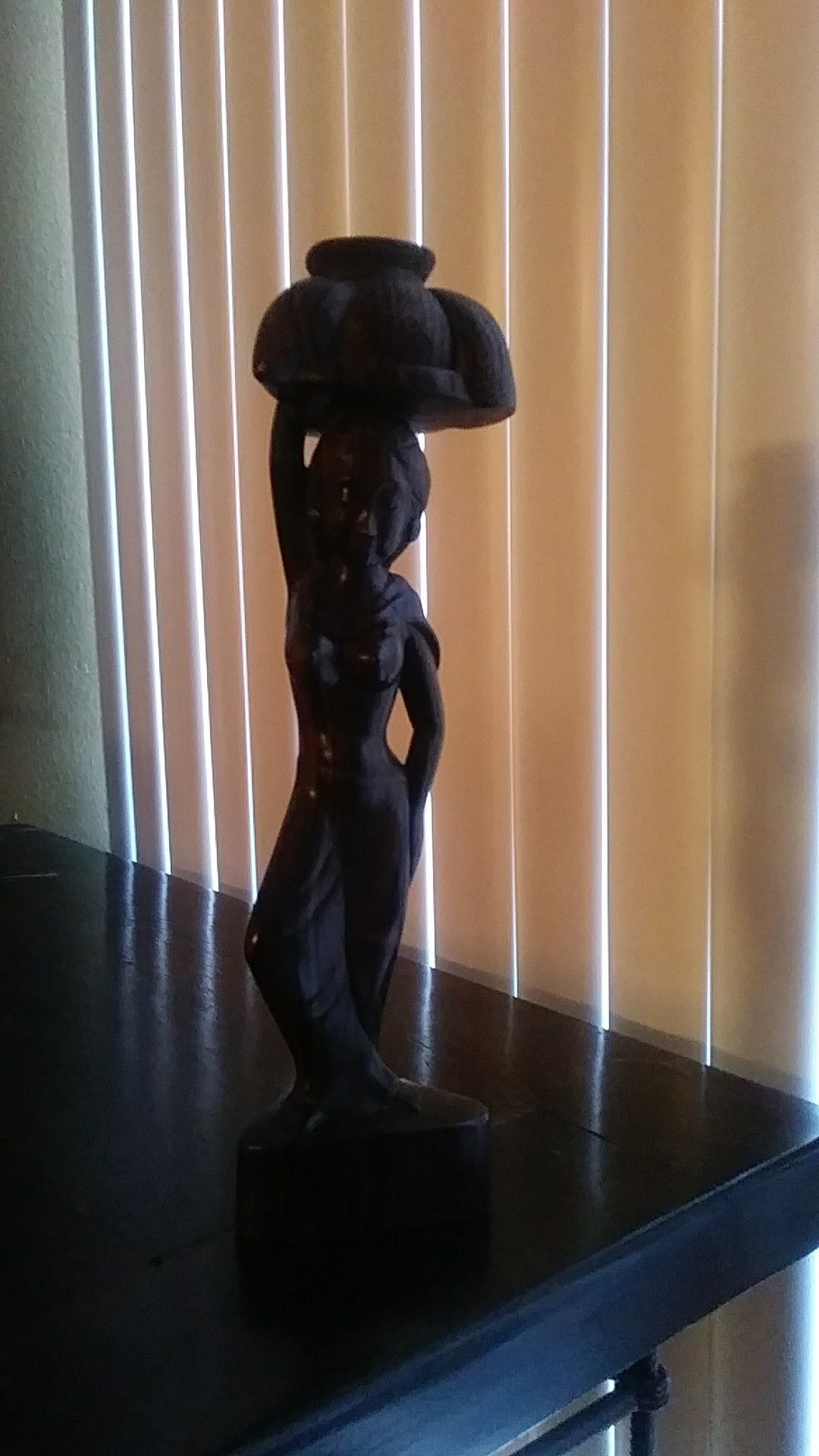 African wood statue