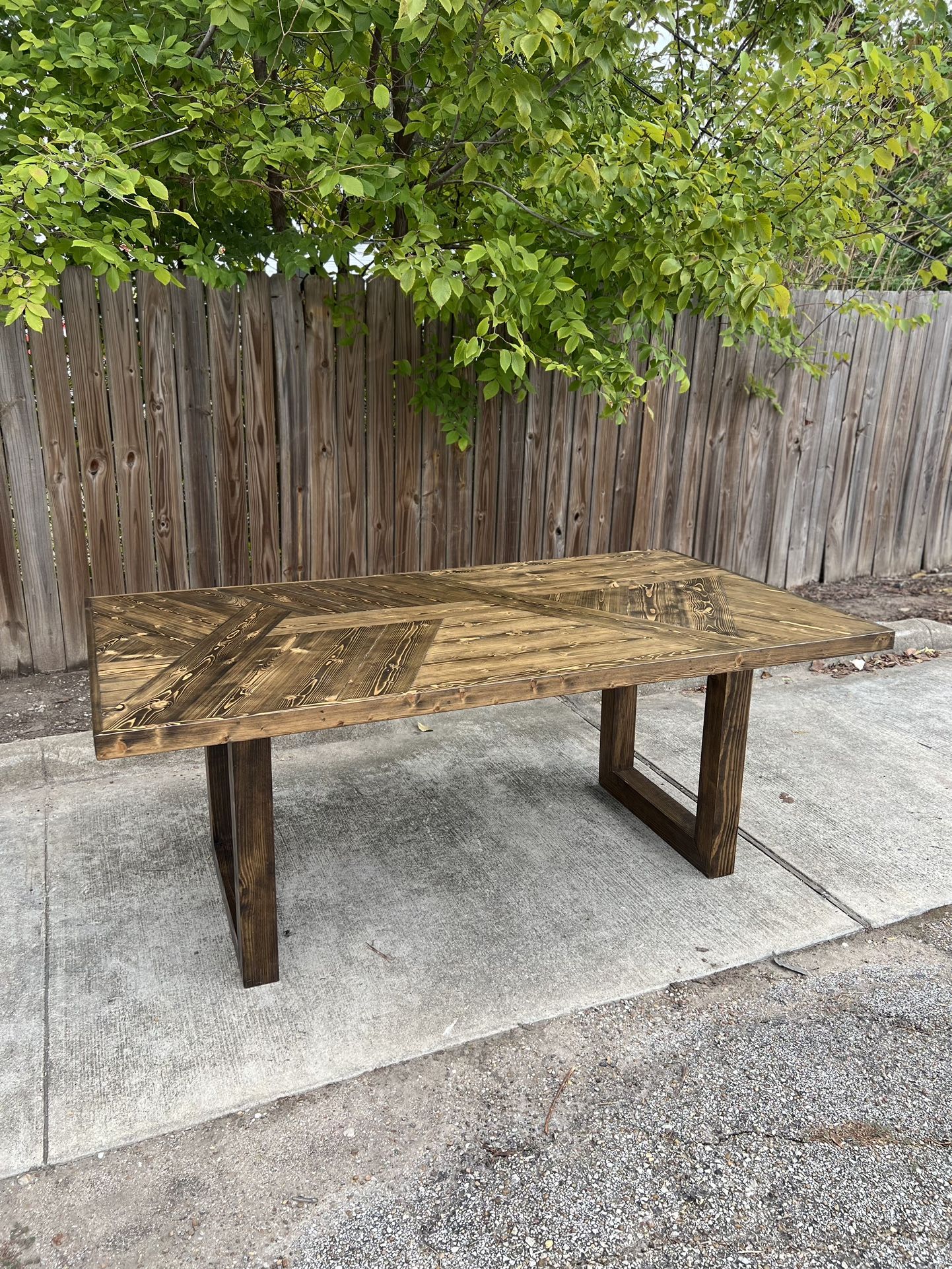 Custom Built Dining Table Solid wood Farmhouse Set Modern Rustic Bench Country Oval Round Counter Breakfast Height Farm House