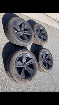 4 — 235/55r18 5x114.3 5x4.5 Stock Dodge Charger Challenger G35 G37 Impala Chrysler 300 Altima Wheels Rims Good 90% Treads Cooper Tires!!!!!!