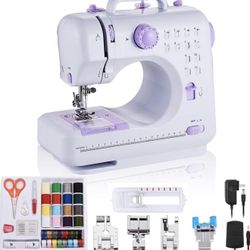 Sewing Machine Portable mini Electric Sewing Machine for beginners 12 Built-in Stitches 2 Speed 