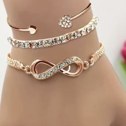 3 Gold Bracelets Xfinity Sign 