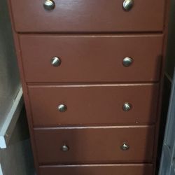 Maroon dresser 4 ft