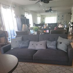 Gray Fold Out Couch