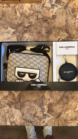 Karl Lagerfeld crossbody bag and change purse combo package