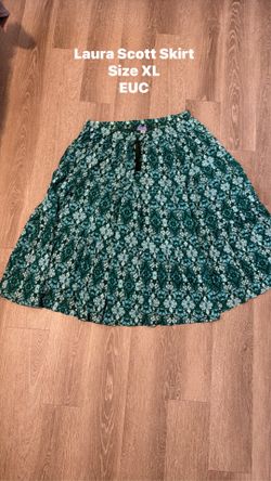 Women’s Laura Scott Green Skirt Size XL